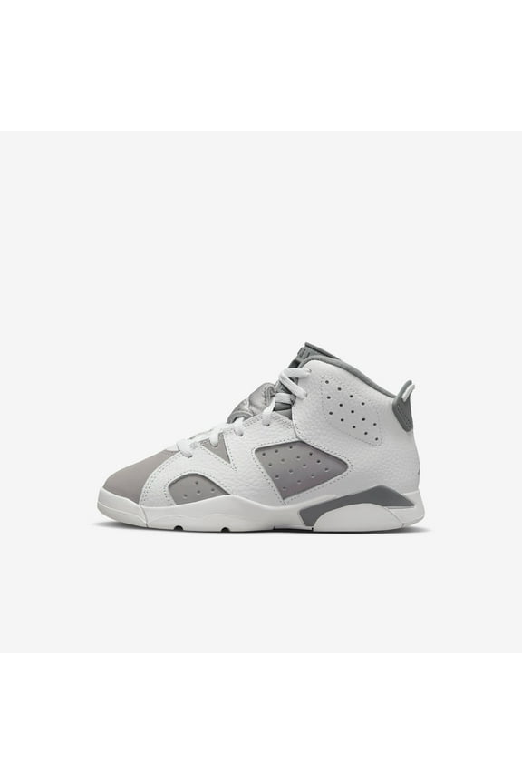 Little Kid's Jordan 6 Retro "Cool Grey" White/Medium Gry-Cool Gry (DV3605 100) - 3