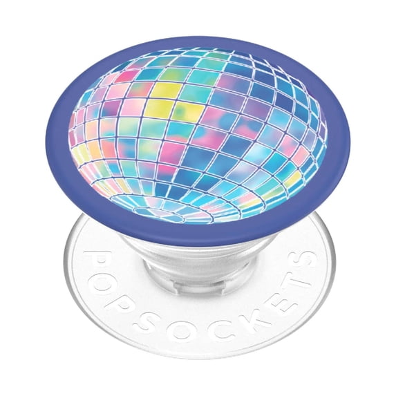 PopSockets PopTop, Adhesive Phone Grip with Swappable Top, Bow - Disco Mirage