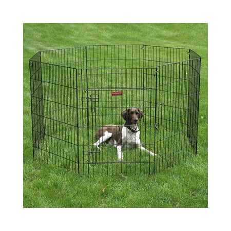 Pet Pals ZW121 42 ProSelect Black Everlasting X-Pen with Door 42 In S