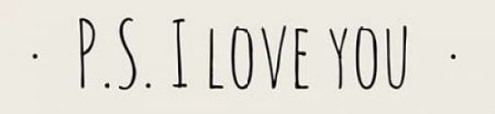 PS I Love You Canvas Art - Anna Quach (8 x 24)