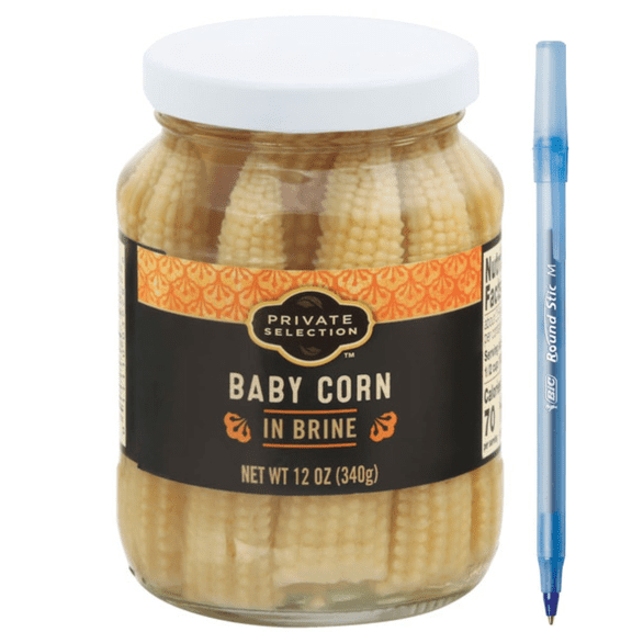 PS Jarred Baby Corn in Brine 12 oz
