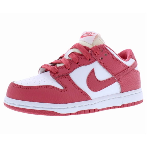 Nike Dunk Low PS Boys Shoes Size 13, Color: White/Archaeo Pink
