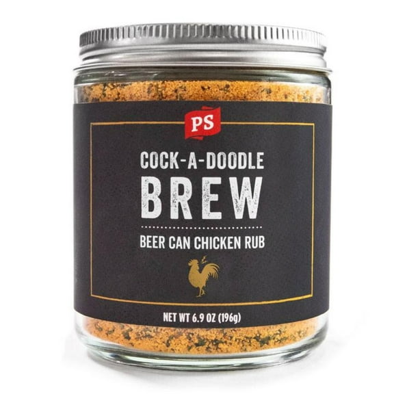 PS Seasoning Cock-A-Doodle Brew - Beer Can Chicken Seasoning - Dry Rub for Poultry, BBQ Chicken, Wings and more