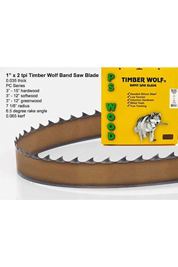 PS Wood Timber Wolf 131 1/2 x 1 x 2 tpi Band Saw Blade