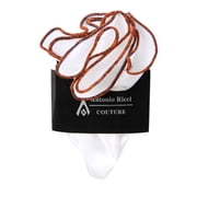 PS-Z-RD-1 - Round Pocket Square Accessory - White Rust