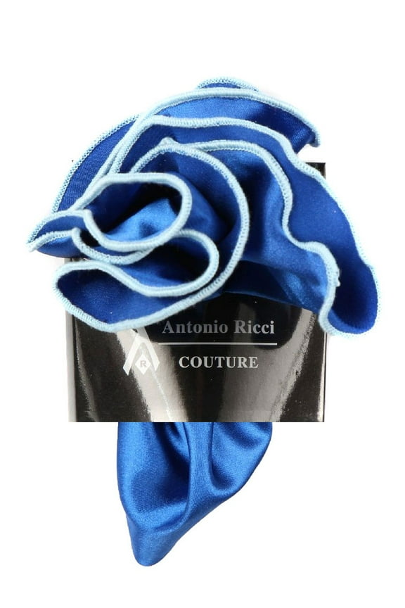 PS-Z-RD-56 - Round Pocket Square Accessory - Royal Sky