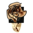 thumbnail image 1 of PS-Z-RD-62 - Round Pocket Square Accessory - Ecru Black, 1 of 1