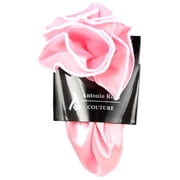 PS-Z-RD-67 - Round Pocket Square Accessory - Pink White
