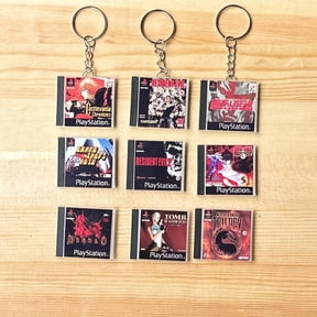PS1 Handmade Miniature Mini Game Case & Keychains | Water and Scratch Resistant (1 keychain)