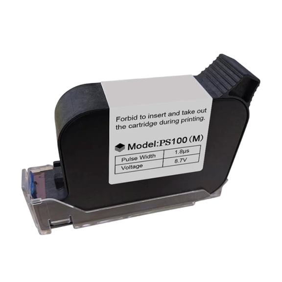 PS100 Black Print Replacement Cartridge High Efficiency for Handheld Printers, Smooth and Bright Printing