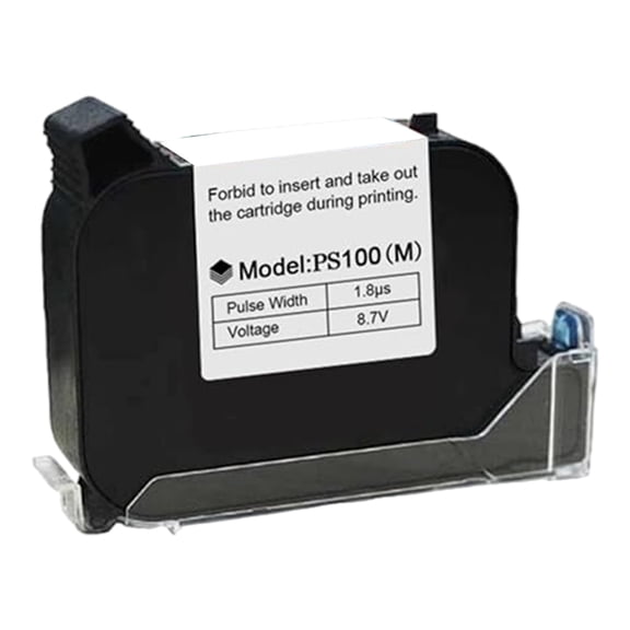 PS100 Black Print Replacement Cartridge High Efficiency for Handheld Printers, Smooth and Bright Printing
