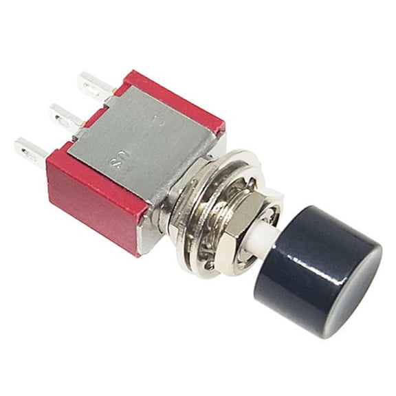 PS102 3Pin 6Pin Auto-Return Push Button 5A120VAC 2A250VAC Toggle for Heavy-Duty Machinery Control