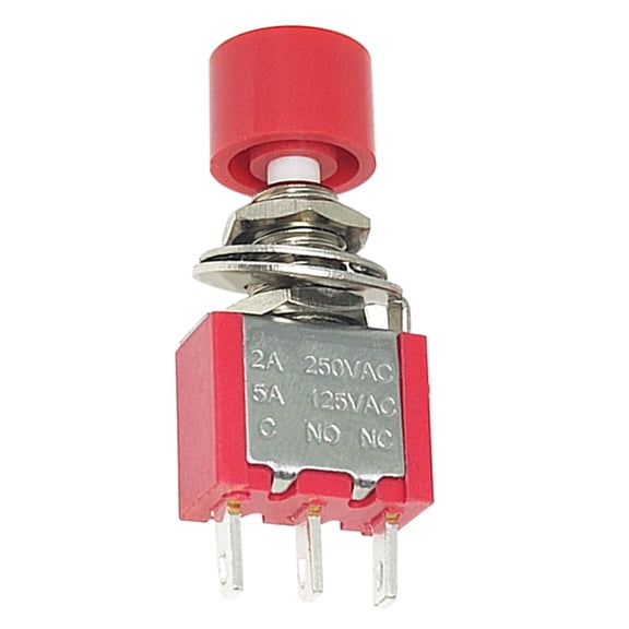 PS102 3Pin 6Pin Pushbutton Switches Automatic Return 5A120VAC 2A250VAC Shock Resistant For Industrial Applications
