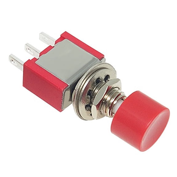 PS102 3Pin 6PinAutomatic Reset Small Push Switches 5A120VAC 2A250VAC ABS Metal Construction Toggle