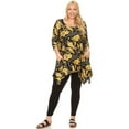 thumbnail image 1 of PS1301-55-5XL Black Plus Size Alegra Tunic - Size 5X, 1 of 1