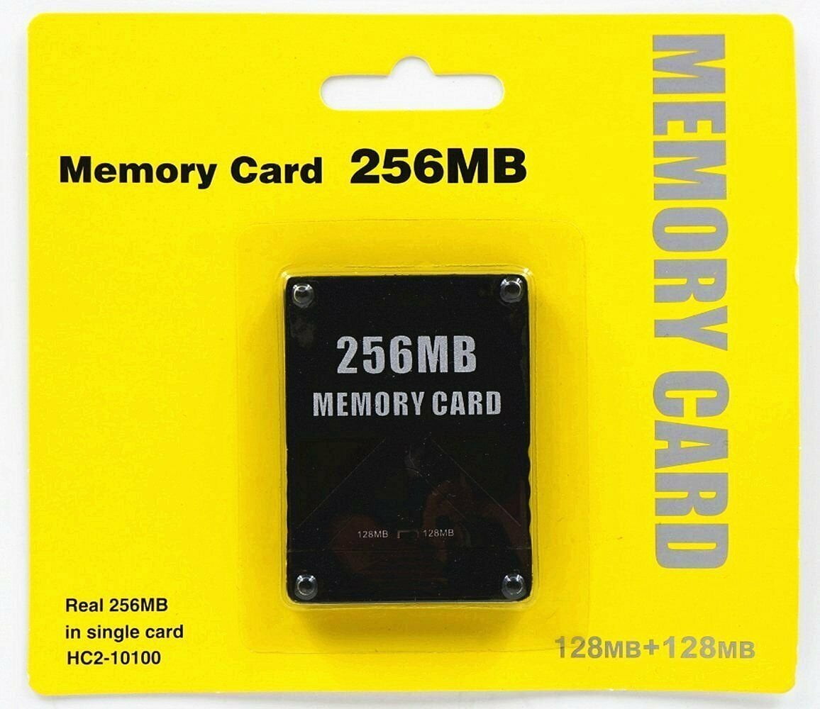 PS2 Memory Card 256MB For Sony PlayStation 2 Game Saves Pack High