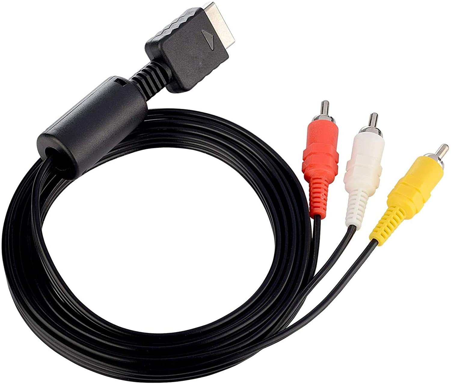 PS2 PS3 AV Cable, AV to RCA Cable Cord for Playstation 2 3 /PS2/PSX/PS3 Slim