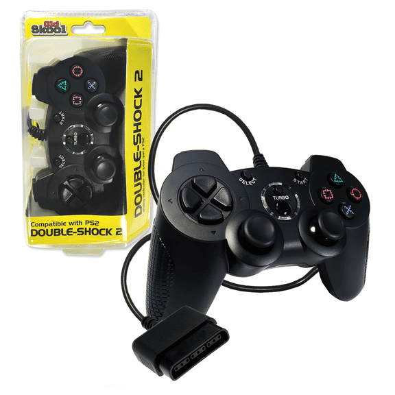 PS2 Wired DOUBLE-SHOCK 2 Controller for Playstation 2 by Old Skool
