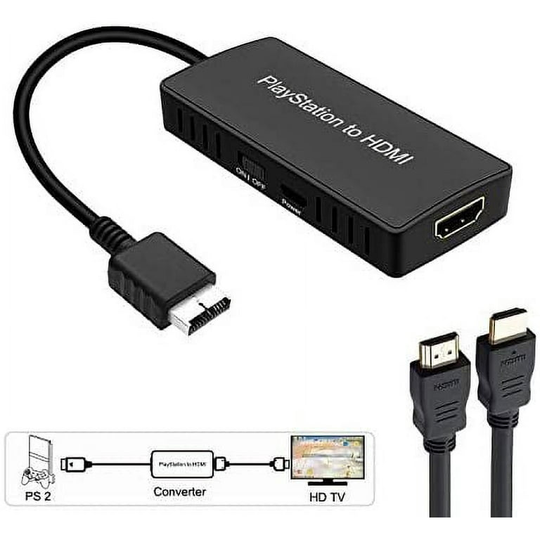 PS2 to HDMI Converter, PS2 to HDMI Adapter, Compatible Sony