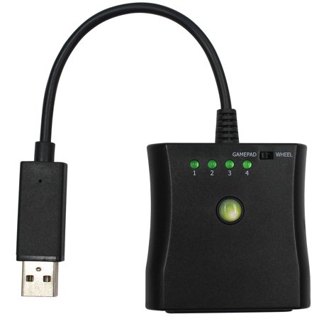 PS2 to Xbox 360 Controller/Wheel/Dance Pad Adapter Converter Compatible for Microsoft Xbox 360