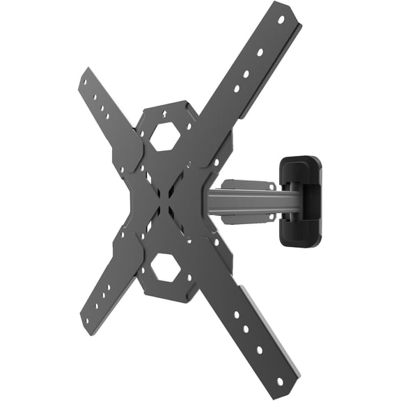 PS200 Full Motion Articulating TV Wall Mount for 26-inch to 60-inch TVs | Integrated Cable Management | Low Profile and 14 Inch Extension | Single Stud Wallplate