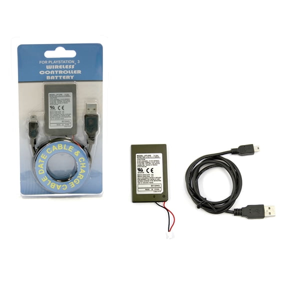 PS3 Internal Battery Pack for Controller & Charge Cable (Hexir)