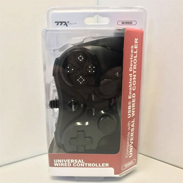 TTX Tech PS3/PC Black USB Wired Controller for Sony TTX Tech PS3/PC Black USB Wired Controller for Sony