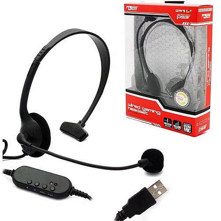 PS3 Wired Gaming Chat Headset KMD