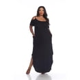 thumbnail image 1 of PS3101-01-3XL Plus Size Lexi Maxi Dress, Black - 3XL, 1 of 1