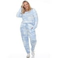 thumbnail image 1 of PS3628-06-1X Womens Plus Size Lounge Set, Blue - 1X - 2 Piece, 1 of 1