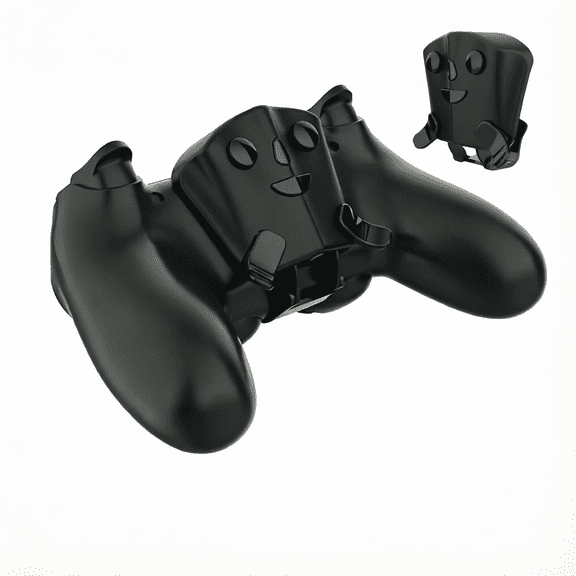 Controller Rear Paddles 4 Programmable Remap Back Buttons Turbo Rapid Fire Micro USB Charging Port 3.5mm Audio Jack Extension Adapter Compatible with PS4 Wireless Controller