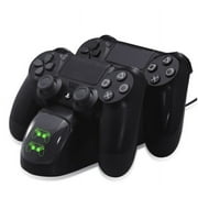 PS4 Controller Charger, PS4 Controller Charging Station for Playstation 4/PS4/ Pro /PS4 Slim Controller with LED Indicator,PS4 Controller Accessories,Black