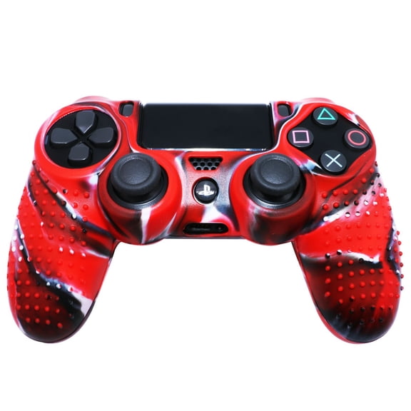 PS4 Controller Cover Camouflage with Dots Silicone Cover PS4 Controller Protective Cover Pro Slim Anti-Slip Game Console Cover