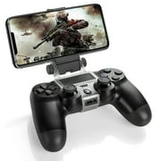 PS4 Controller Phone Clip Holder Clamp Mount Bracket for Sony PlayStation 4 PS4 Dual Shock Wireless Controller [Playstation 4] for iPhone 11 Pro, 11 Pro Max, 11, Xs, Xs Max, X, 8 Plus, 8, 7