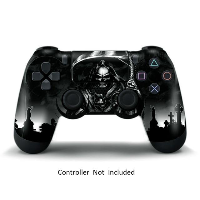 PS4 Controller Skins Stickers PS4 Remote Skin Playstation 4 Dualshock 4 Vinyl Decal Reaper Black