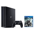 thumbnail image 1 of PS4 Pro Bundle (2 Items): PlayStation 4 Pro 1TB Console Jet Black and Destiny 2 Game Disc, 1 of 7