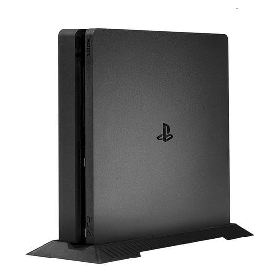 PS4 Slim Edition Stand - Vertical Dock Mount Cradle Holder Steady Base for Sony Playstation 4 Console Game Accessory Space Saving Black