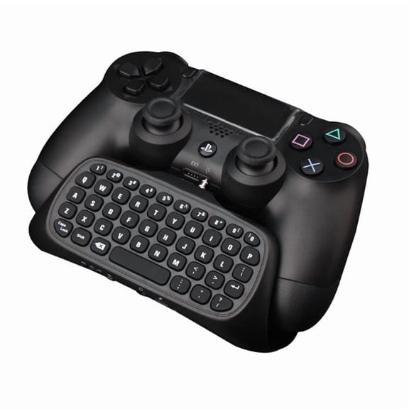 PS4 Wireless Gaming Keyboard - 2.4G RF Keyboard for PS4 Original/PS4 Slim | Compact Design, Easy Pairing, Compatible with DualShock 4 Controllers for Chat, In-Game Typing & Media Navigation