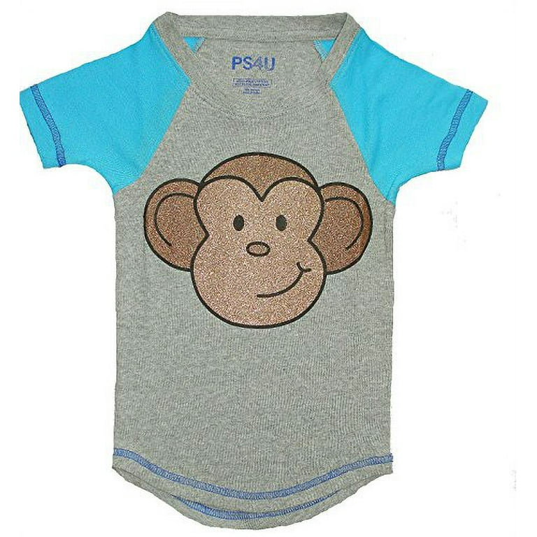 PS4U AEROPOSTALE Girl s Monkey Raglan Sleep Shirt Size 4