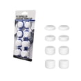 thumbnail image 1 of PS5 Analog Controller Thumb Grips Black 8 Pcs. Set - White (Hexir), 1 of 3