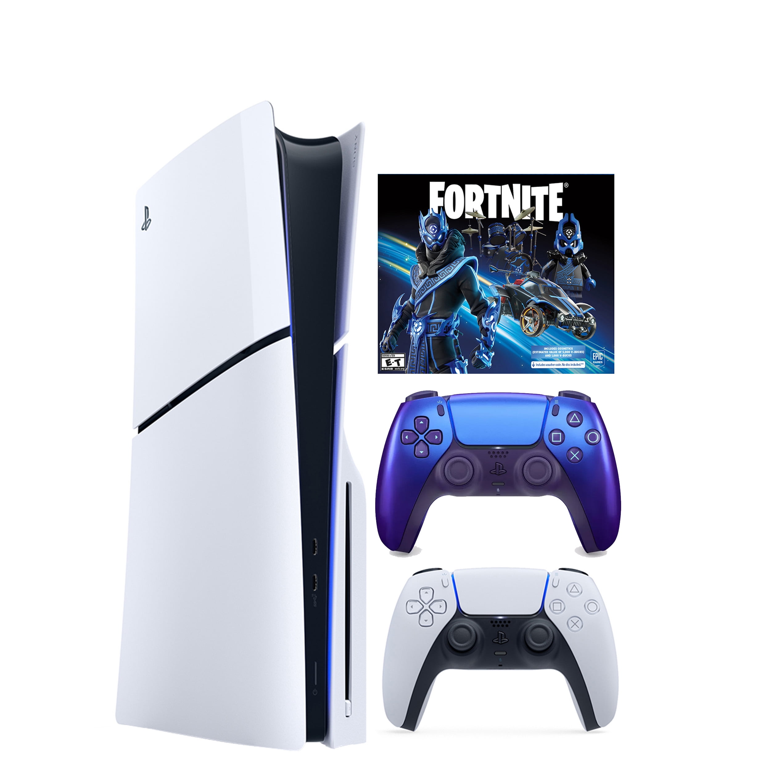 PS5 BF Fortnite Bundle + Dualsense in Indigo