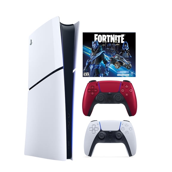 PS5 BF Fortnite Digital Bundle & Volcanic Red Controller