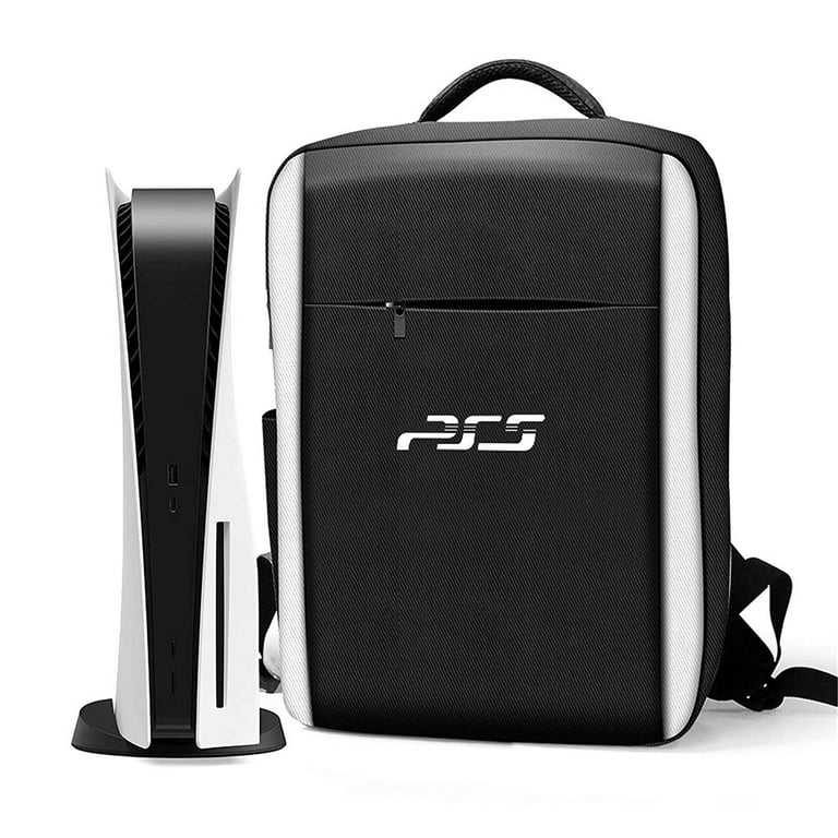 ENHANCE PS5 Backpack and Storage Case - Compatible with PS5 , PS4 Pro & PS4  - Gear Arsenal Storage Compartments , Gaming Console Backpack for