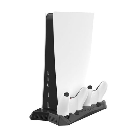 PS5 Charging and Cooling Stand with 3 USB Hubs and 2 Controller Charging Docks