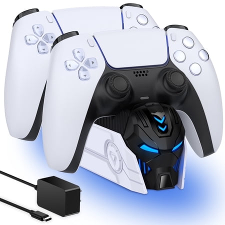PS5 Controller Charger,Beboncool Playstation 5 Dualsense Charging Station Dock with AC Adapted for PS5 Controller,PS5 Accessories