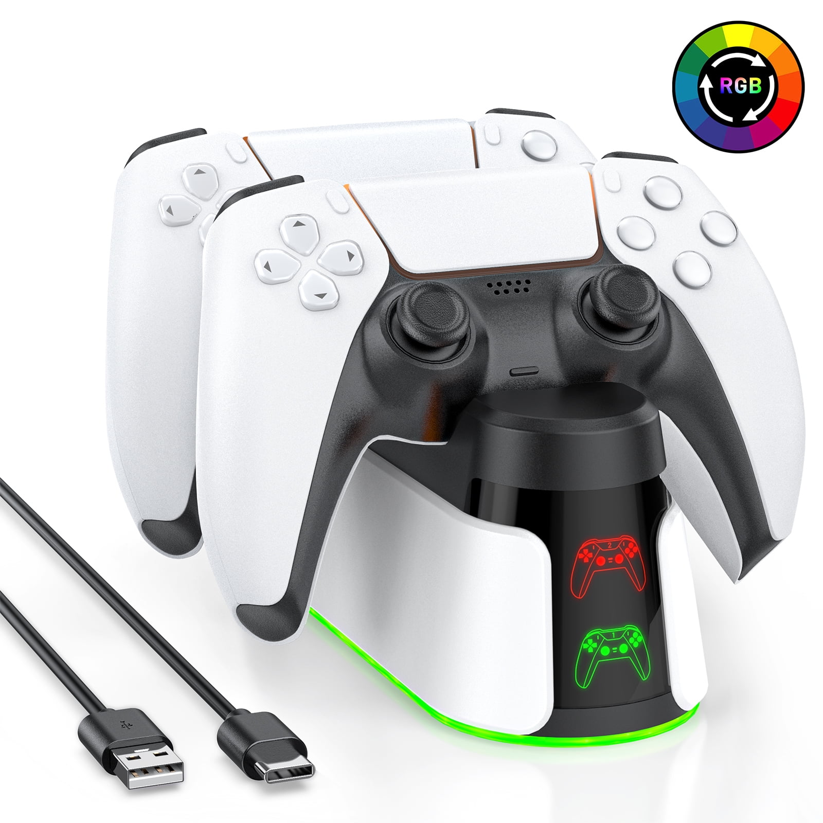 PC周辺機器 PlayStation - play station 5 dualsense led Amazon.com: P5 Controller Charging Dock for PlayStation 5