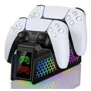 PS5 Controller Charger, ESYWEN PS5 Accessories,Charging Station for PS5 Controller with LED Indicator