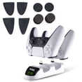 thumbnail image 1 of PS5 Controller Charger Station with Thumb Grips Set with Trigger Extenders Accessories Kit for Sony Playstation 5 Dualsense Wireless Controller, Removable USB-c Adapter, Led Charging Status Indicator, 1 of 7