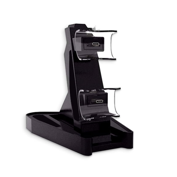 PS5 Controller Charging Stand - Dual Fast Charger Dock with Ergonomic Controller Holder for PlayStation 5 Wireless Controllers, USB-Powered PS5 Accessory (Black/White Variants)