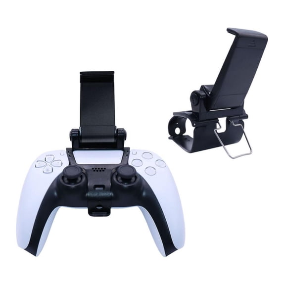 PS5 Controller Phone Clip Mount Holder, Android/iOS Mobile Phone Holder Smartphone Clamp Game Controller Mount for Playstation 5 Wireless Controller